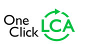 One Click LCA black text